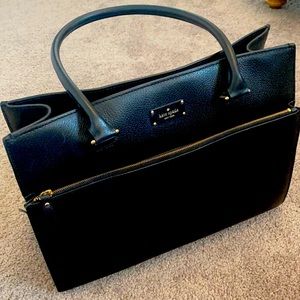 Kate Spade Black Leather Tote